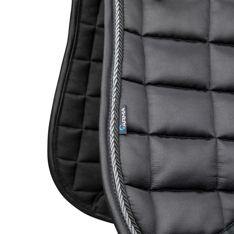 ARMA Eltar Satin Dressage Saddle Pad - Black-1