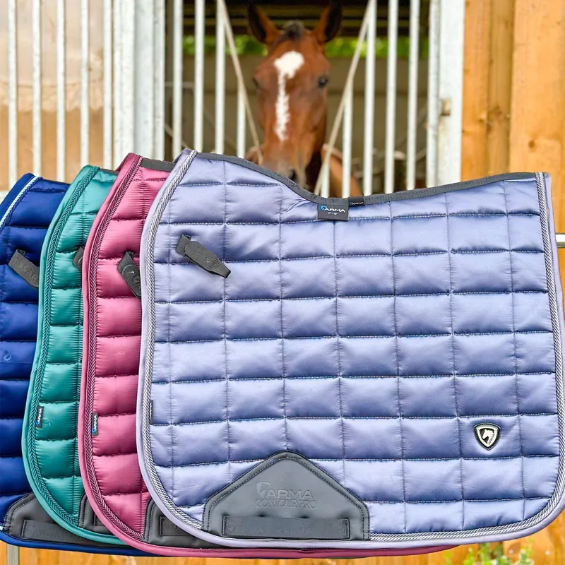 ARMA Eltar Satin Dressage Saddle Pad - Black-6