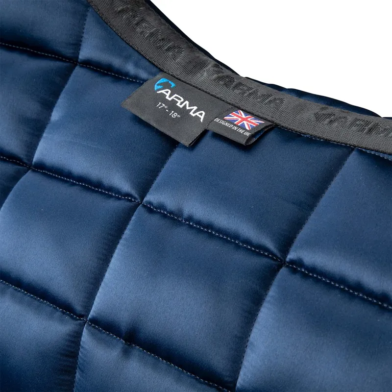 ARMA Eltar Satin Dressage Saddle Pad - Navy-4