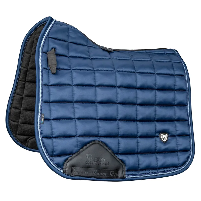 ARMA Eltar Satin Dressage Saddle Pad - Navy