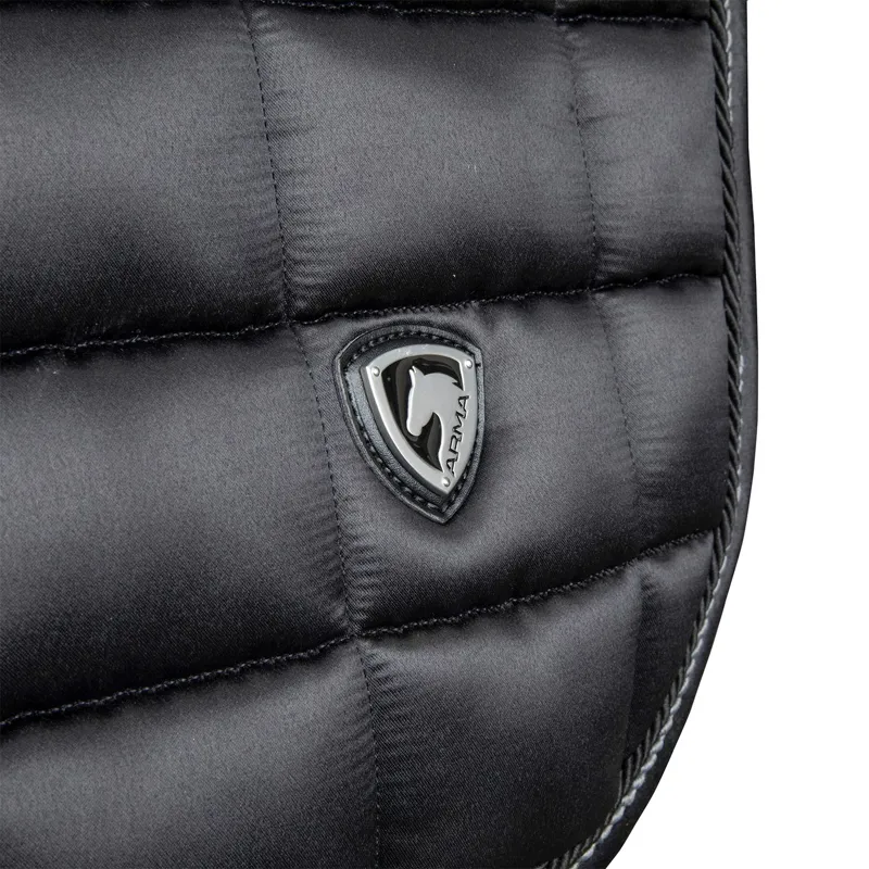 ARMA Eltar Satin Show Jumping Saddle Pad - Black-1