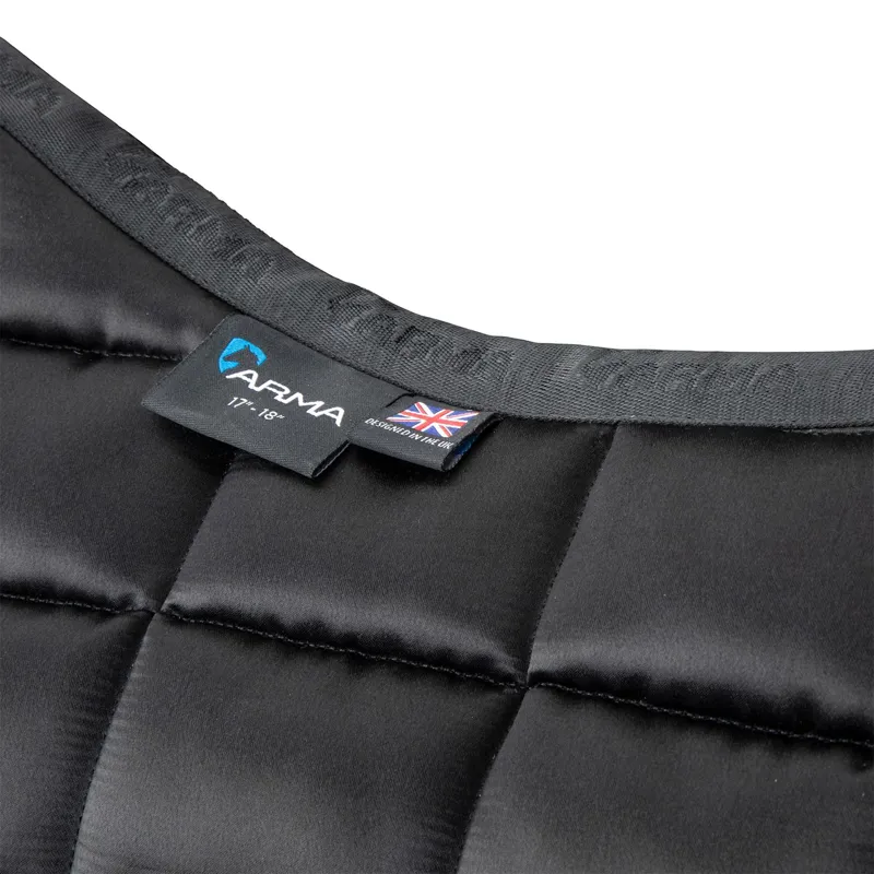 ARMA Eltar Satin Show Jumping Saddle Pad - Black-2