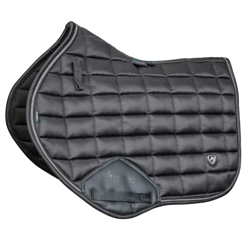 ARMA Eltar Satin Show Jumping Saddle Pad - Black
