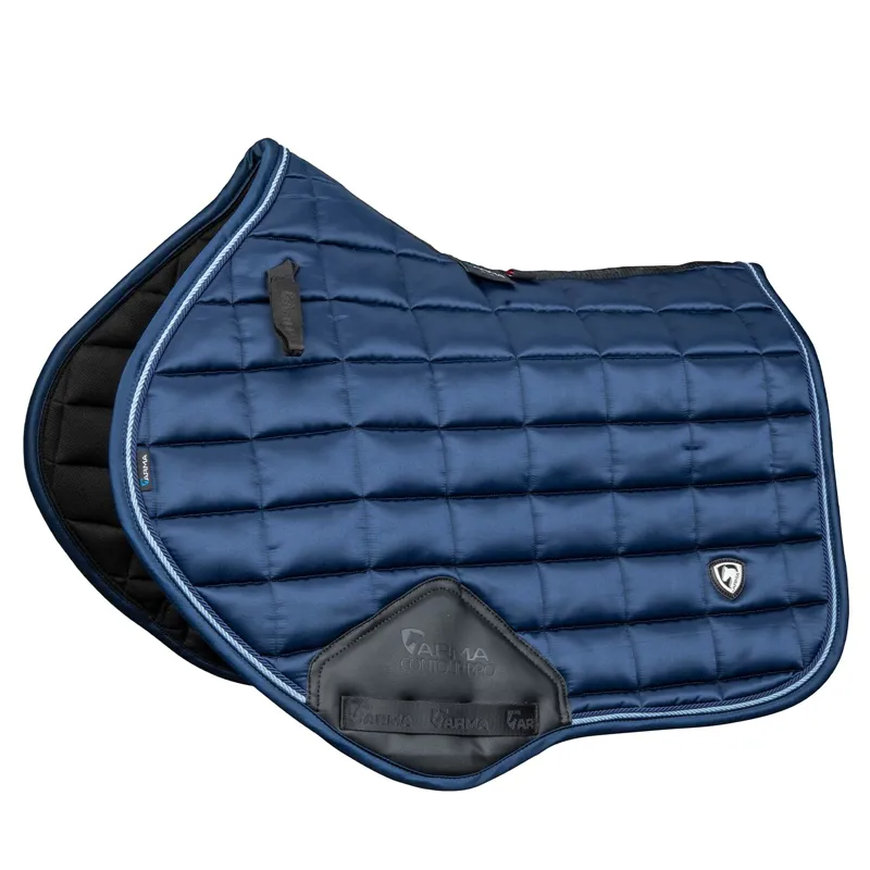 ARMA Eltar Satin Show Jumping Saddle Pad - Navy