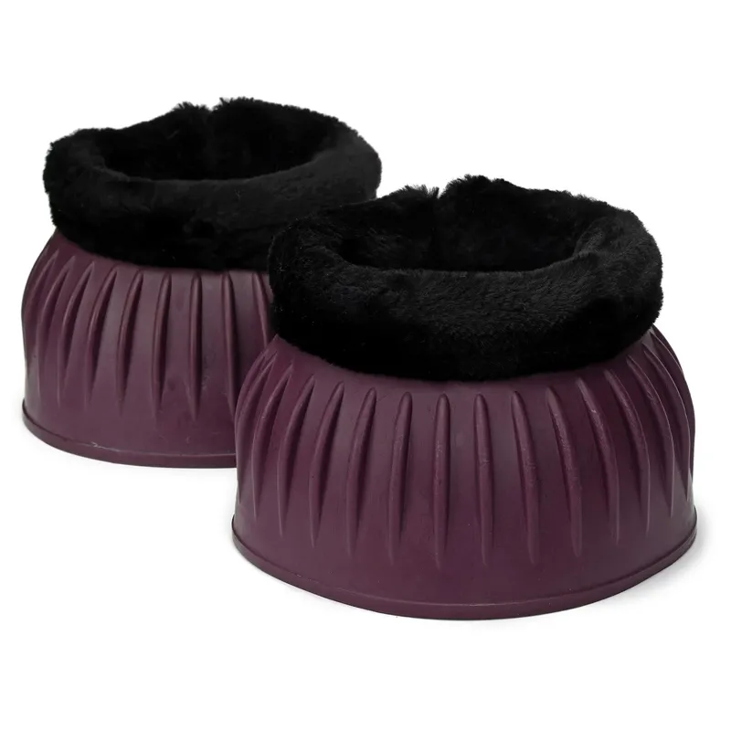 ARMA Fleece Topped Bell Boots - Black Cherry-3