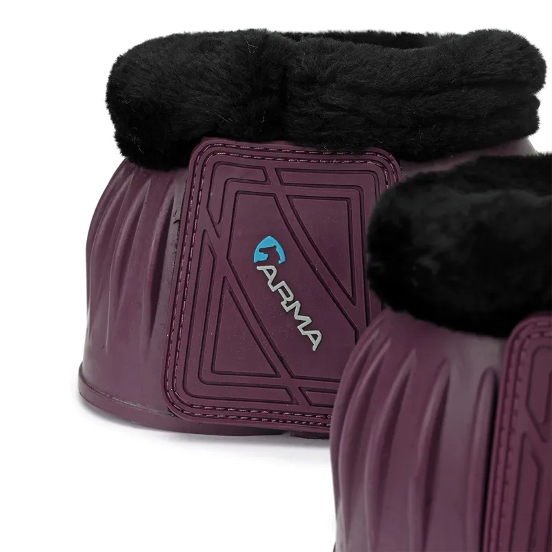 ARMA Fleece Topped Bell Boots - Black Cherry-1