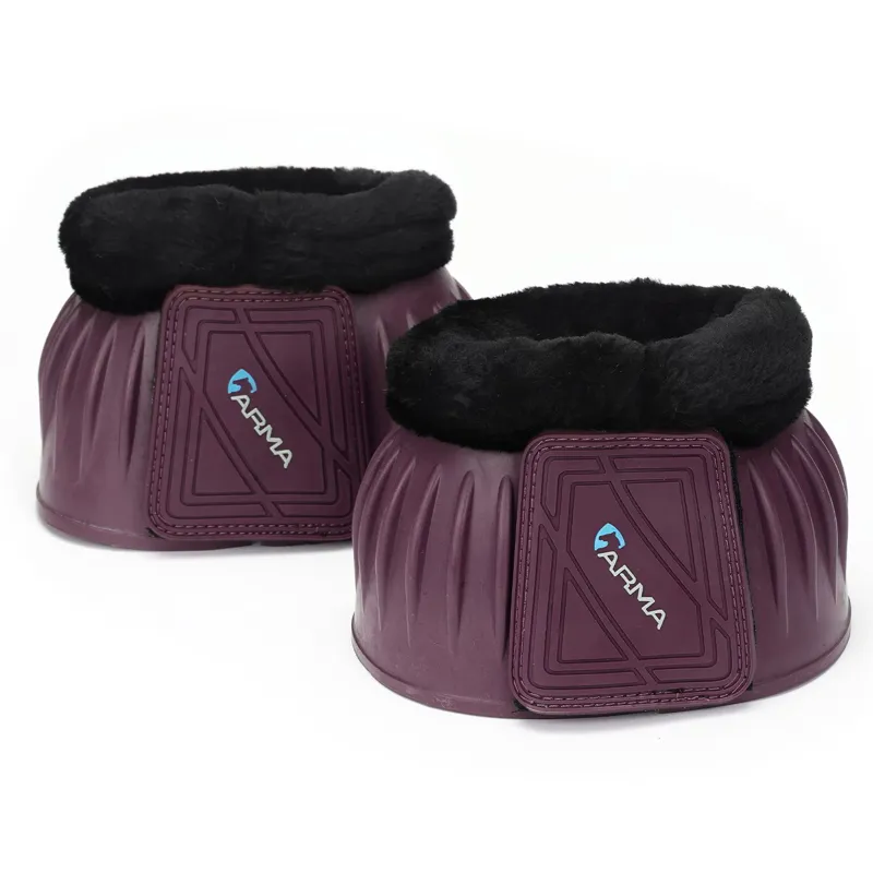 ARMA Fleece Topped Bell Boots - Black Cherry