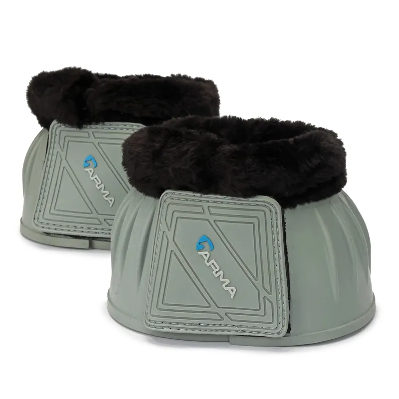 ARMA Fleece Topped Bell Boots - Grey-1