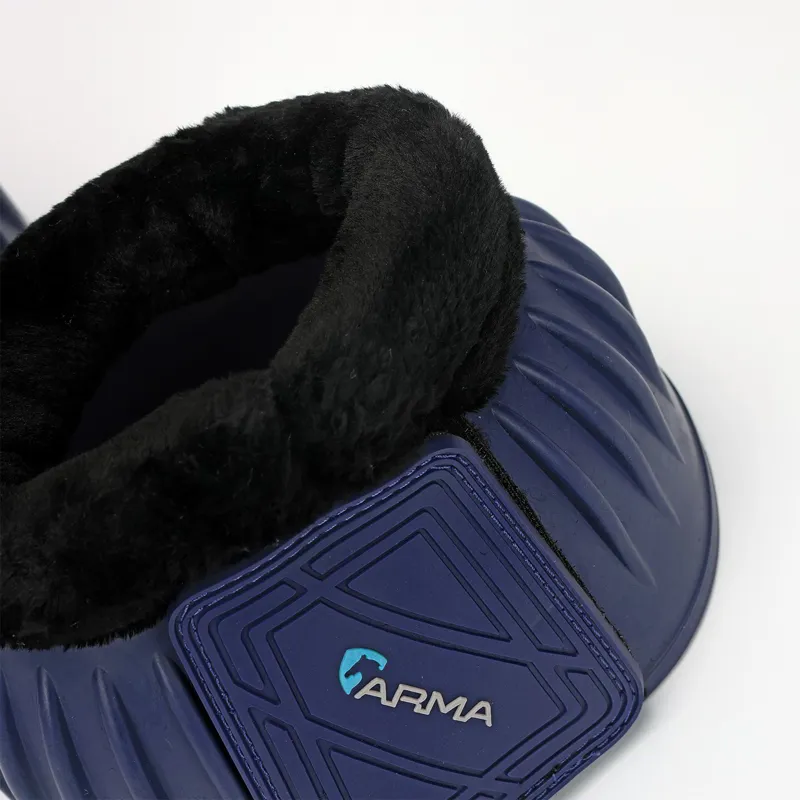 ARMA Fleece Topped Bell Boots - Navy-3