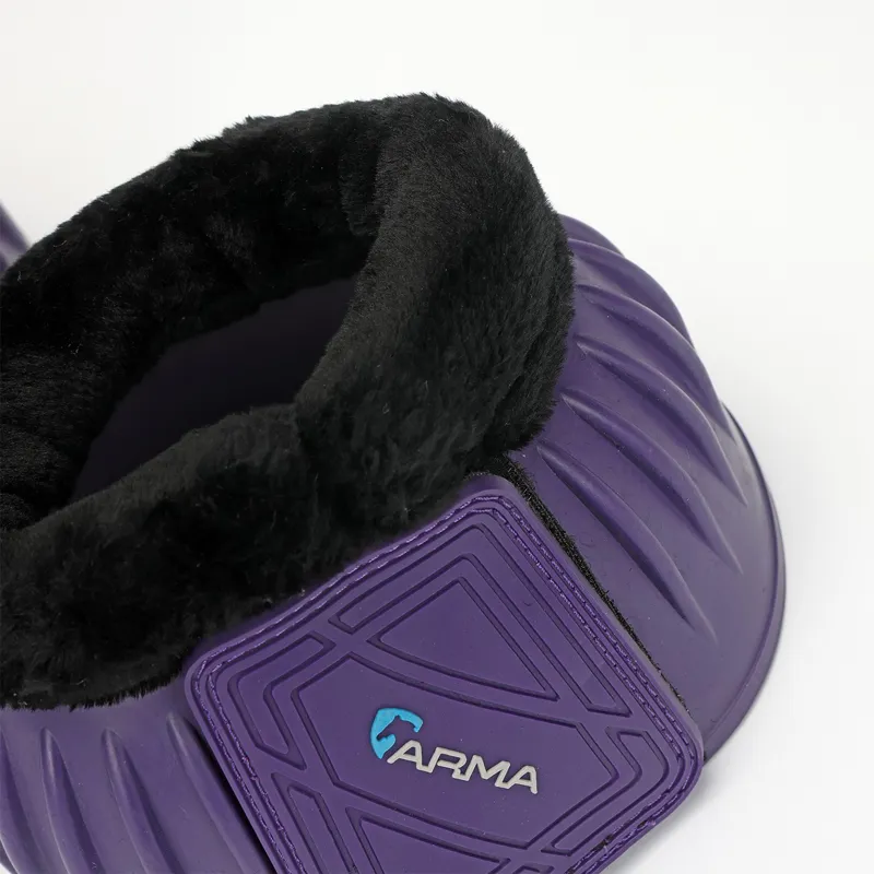 ARMA Fleece Topped Bell Boots - Purple-2