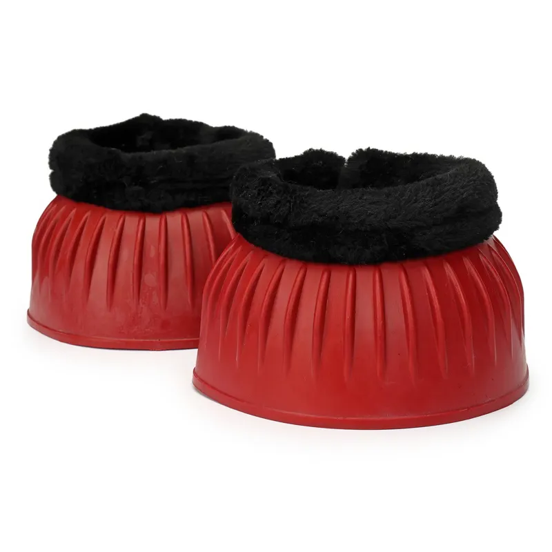 ARMA Fleece Topped Bell Boots - Red-3