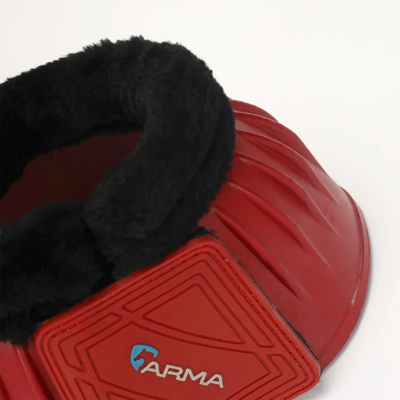 ARMA Fleece Topped Bell Boots - Red-2