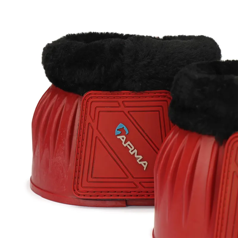 ARMA Fleece Topped Bell Boots - Red-1