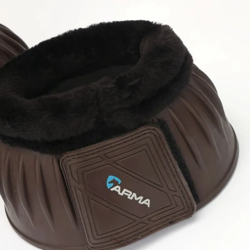 ARMA Fleece Topped Bell Boots - Brown-3