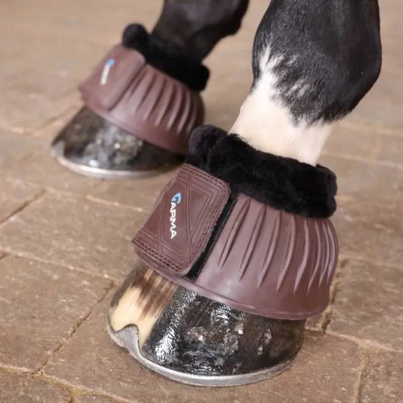 ARMA Fleece Topped Bell Boots - Brown-4