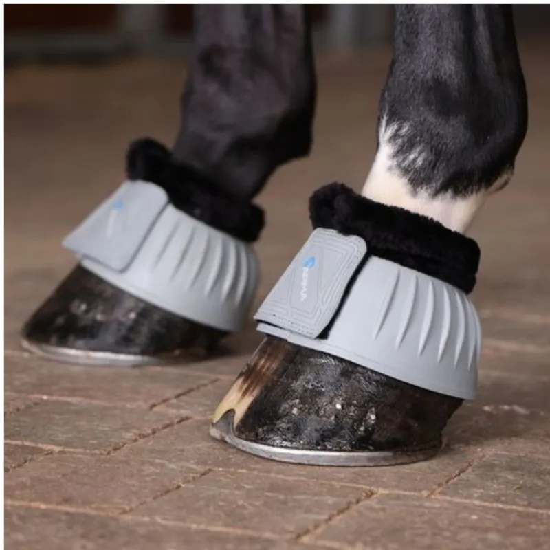 ARMA Fleece Topped Bell Boots - Grey-3