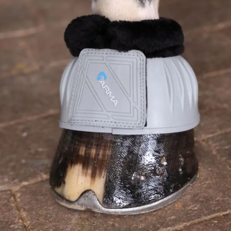 ARMA Fleece Topped Bell Boots - Grey-4