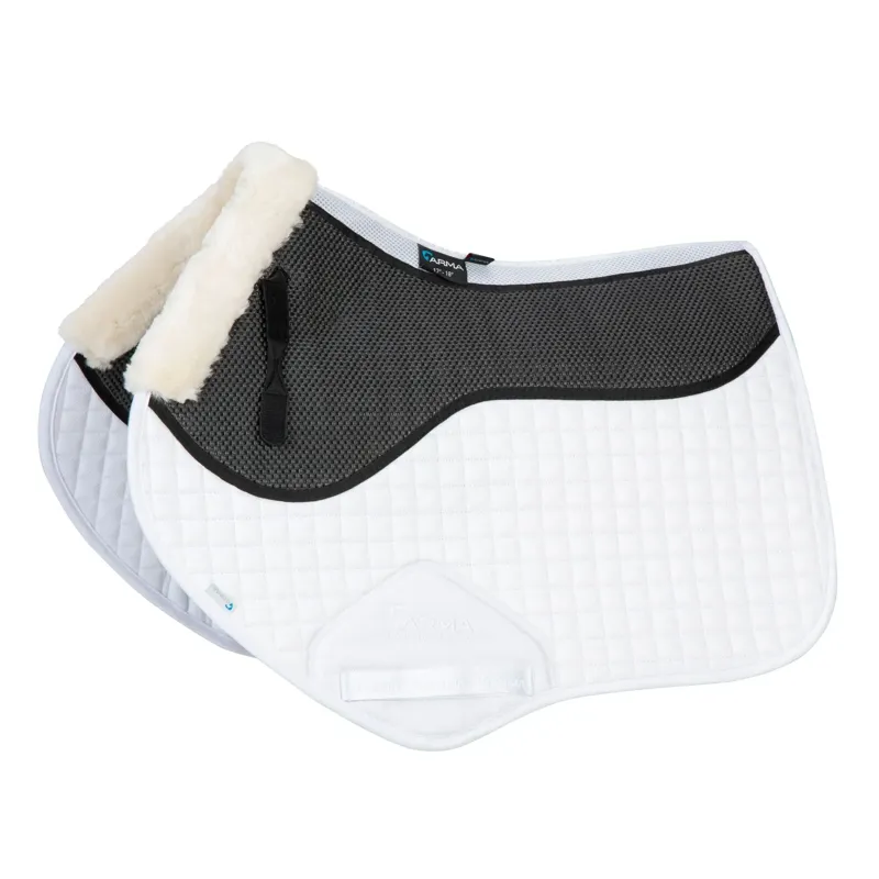 ARMA Soft Grip Jump Saddle Pad - White