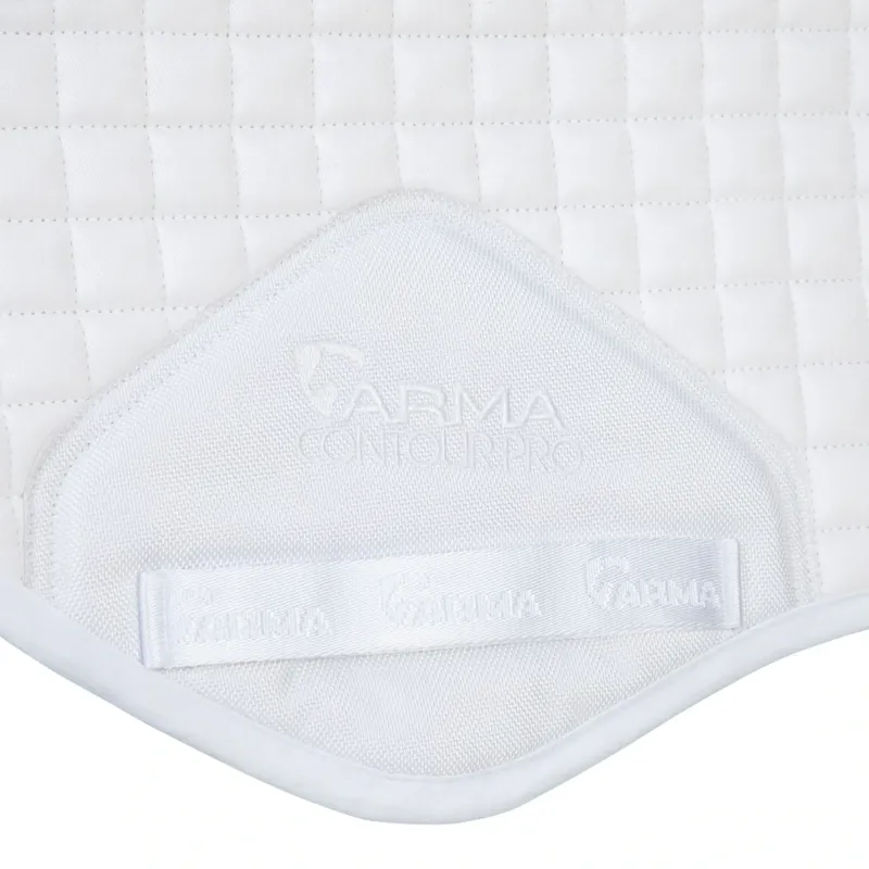 ARMA Soft Grip Jump Saddle Pad - White-2
