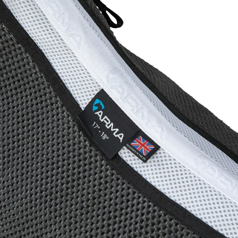 ARMA Soft Grip Jump Saddle Pad - White-7