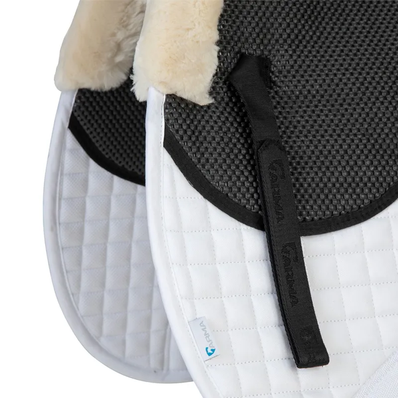 ARMA Soft Grip Dressage Saddle Pad - White-6