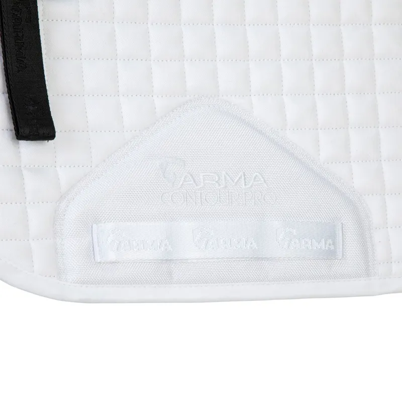 ARMA Soft Grip Dressage Saddle Pad - White-5
