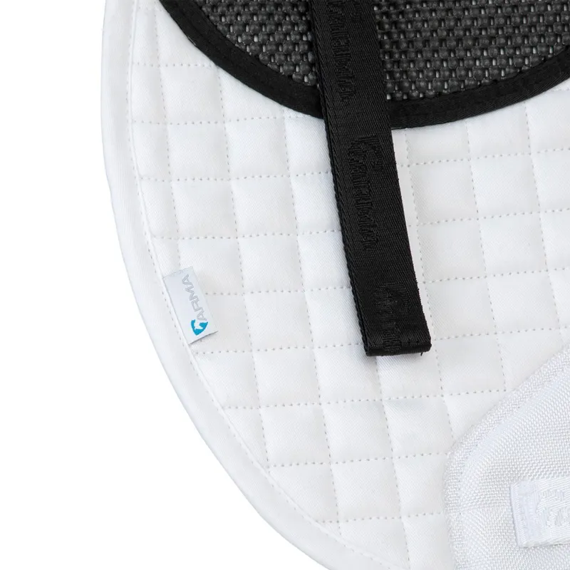 ARMA Soft Grip Dressage Saddle Pad - White-4