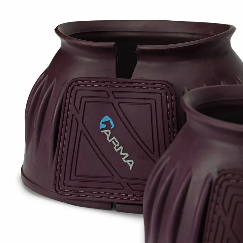ARMA Hook and Loop Bell Boots - Black Cherry-2