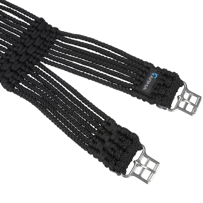 ARMA Braided Cord Girth-Black-1