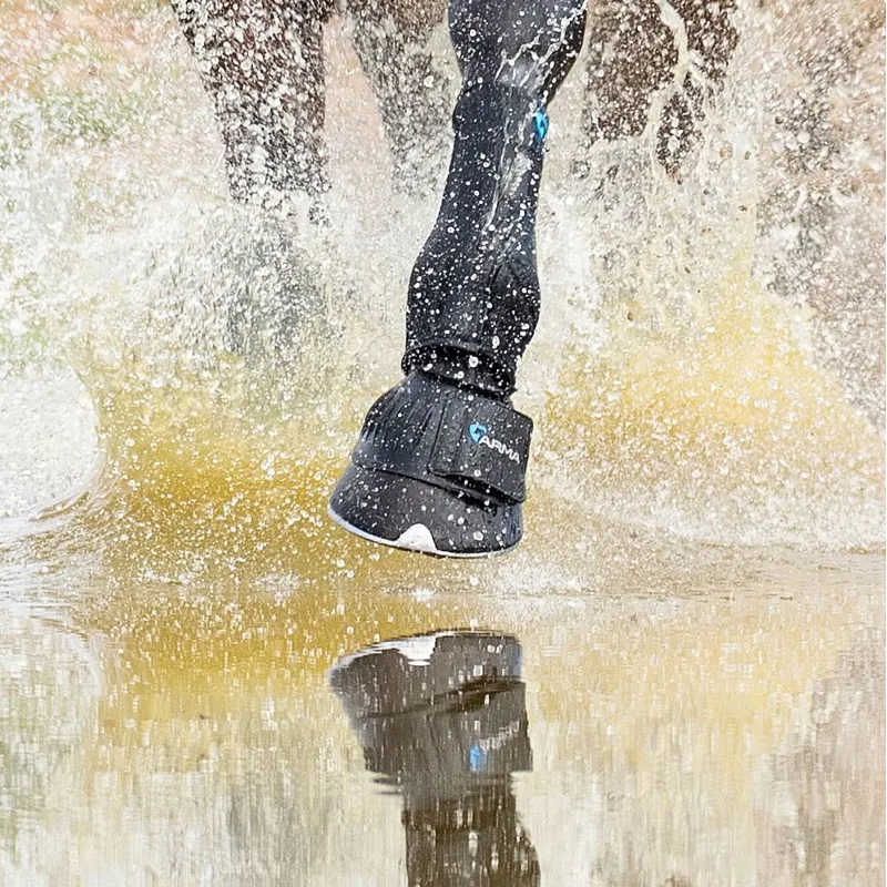 ARMA Hook and Loop Bell Boots - Black-3