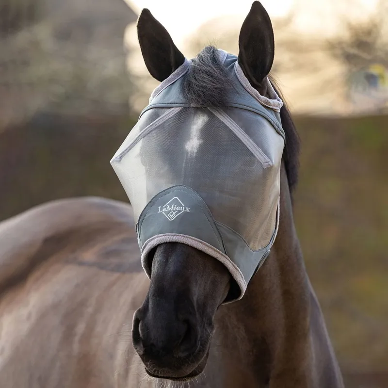 LeMieux ArmourShield Pro Standard Fly Mask - Gray