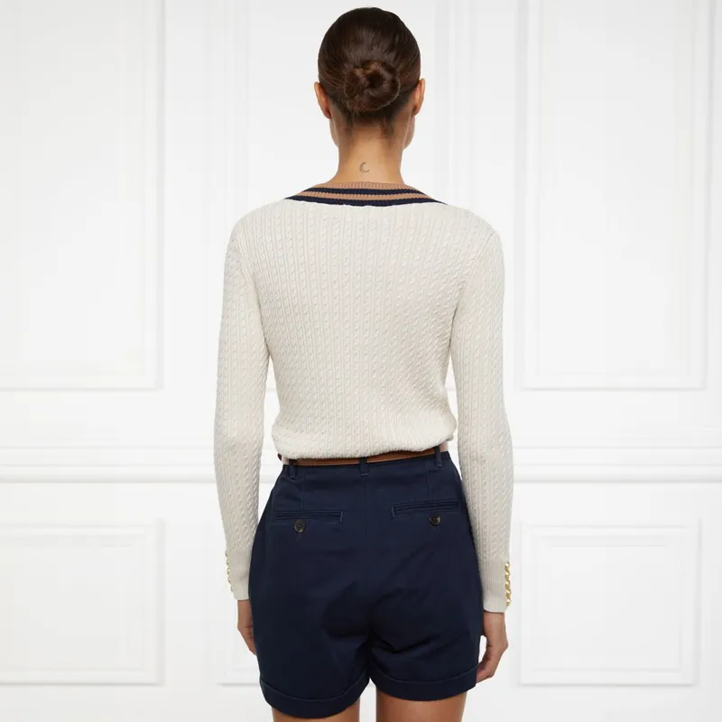 Holland Cooper Arnesby Chino Women's Shorts - Ink Navy-2