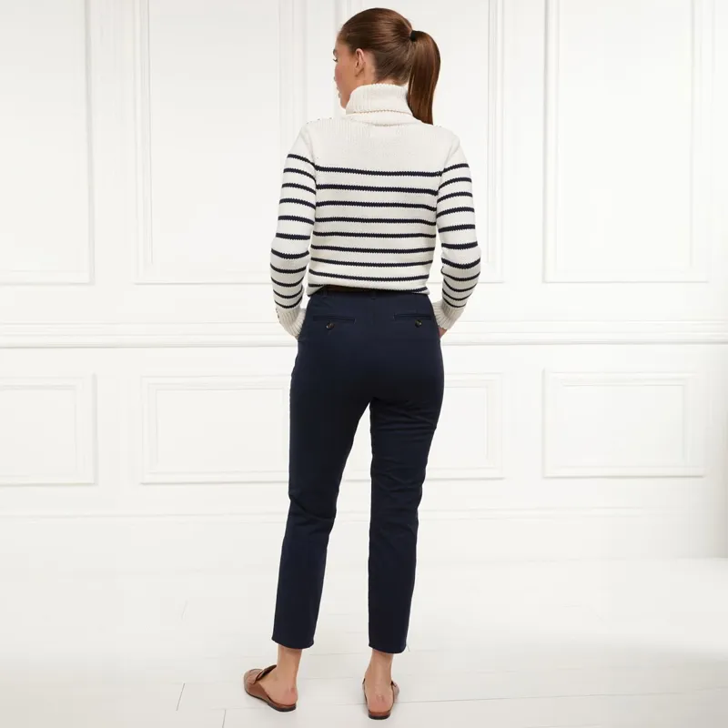 Holland Cooper Arnesby Chino Women's Pants - Ink Navy-1
