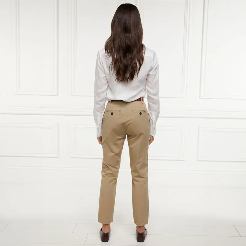 Holland Cooper Arnesby Chino Womens Pants - Stone-5
