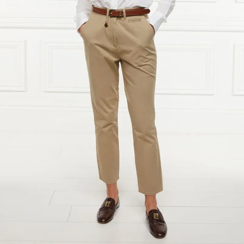 Holland Cooper Arnesby Chino Womens Pants - Stone