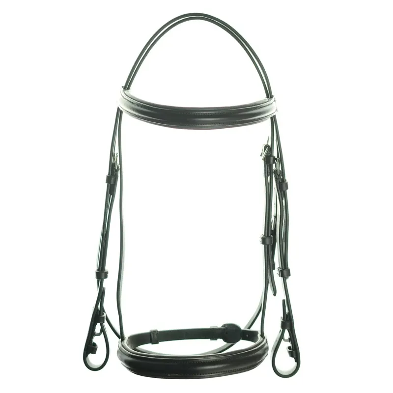 Dever Ascot Comfort Show Padded Bridle - Black