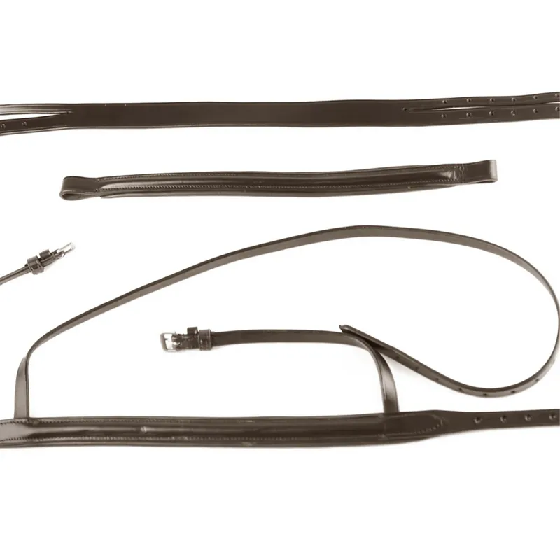 Dever Ascot Comfort Show Padded Bridle - Brown-4