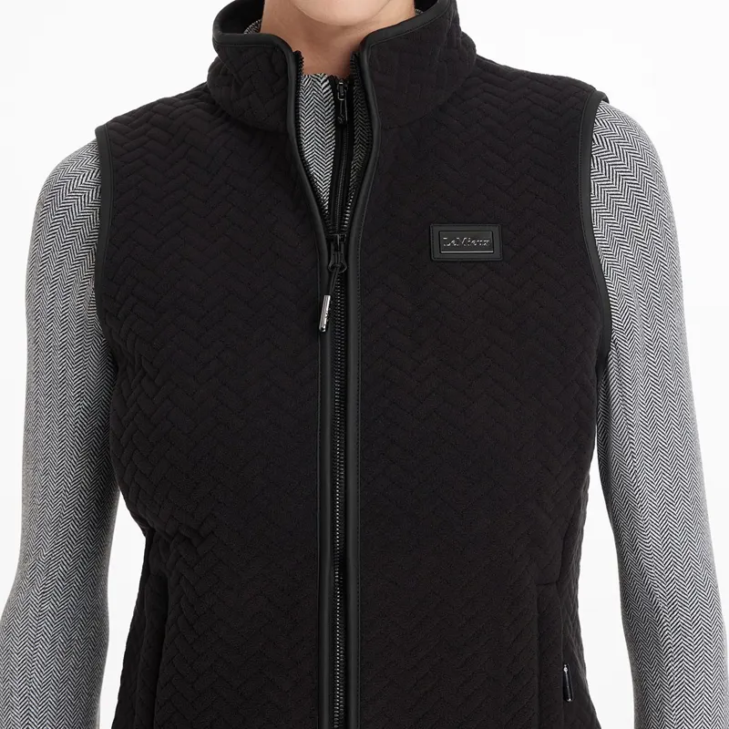 LeMieux Aspen Herringbone Women's Fleece Vest - Black-6
