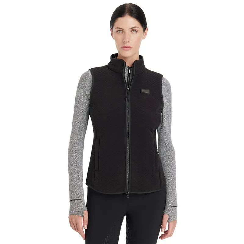 LeMieux Aspen Herringbone Women's Fleece Vest - Black