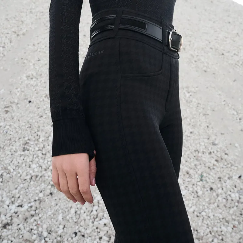 LeMieux Aspen Full Grip Women's Breggings - Houndstooth-2