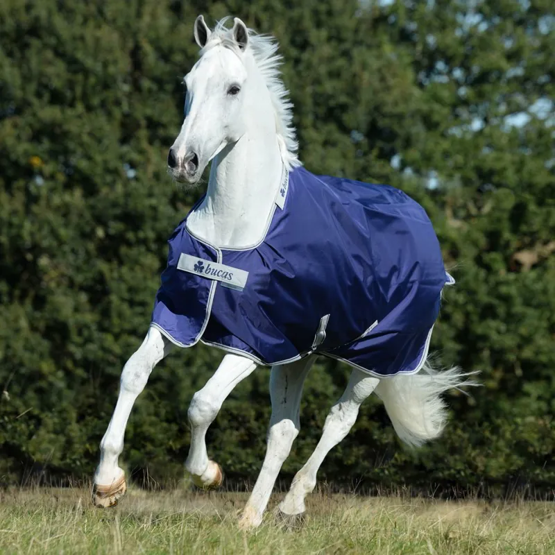 Bucas Atlantic 200g Standard Neck Turnout Blanket - Navy/Silver