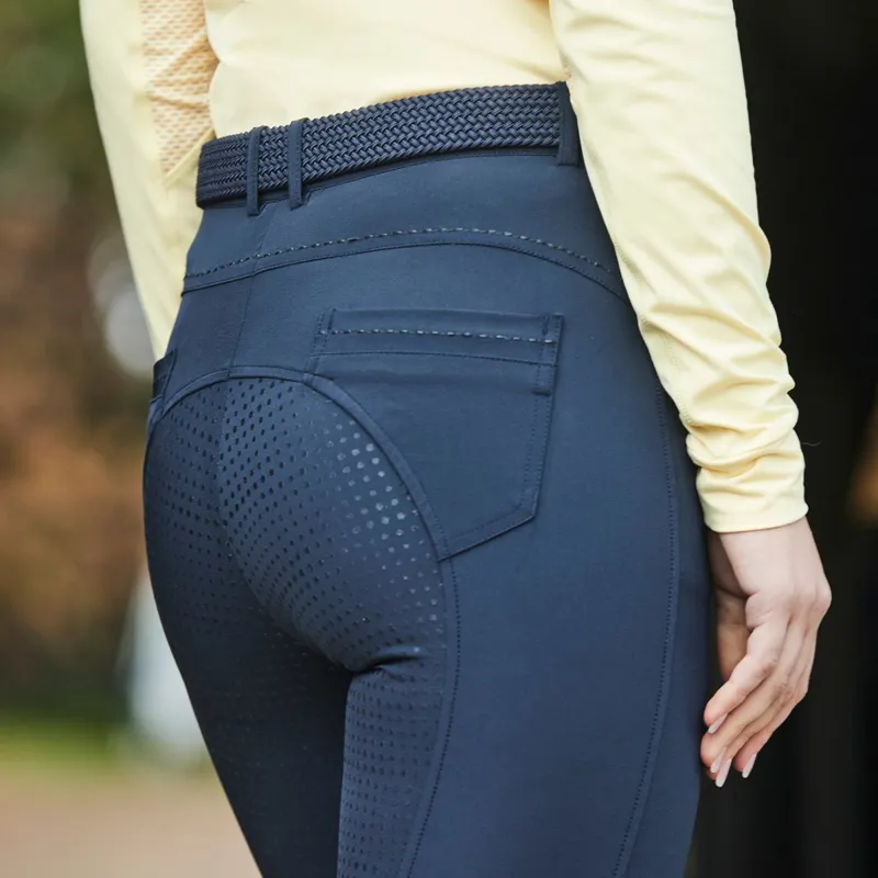 Dublin Shelby Full Grip Women's Breeches - Ink Navy-2