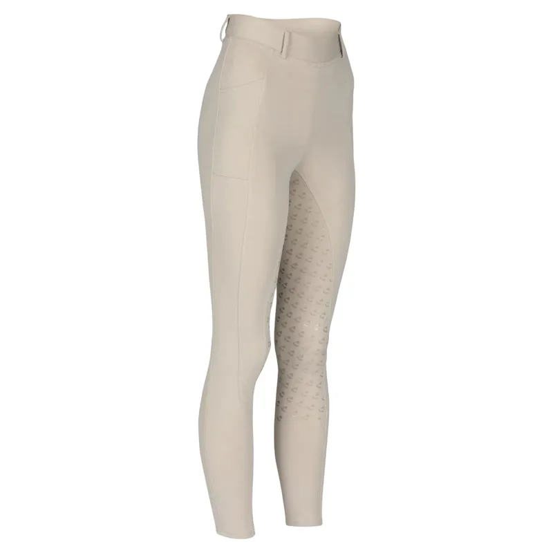 Aubrion Albany Full Grip Women's Riding Tights - Beige
