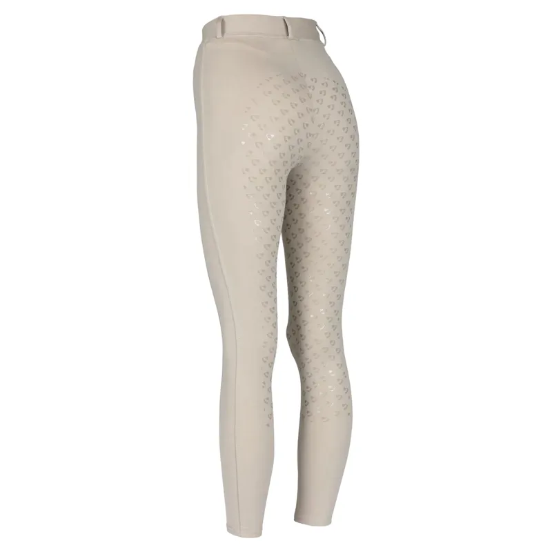 Aubrion Albany Full Grip Women's Riding Tights - Beige-1