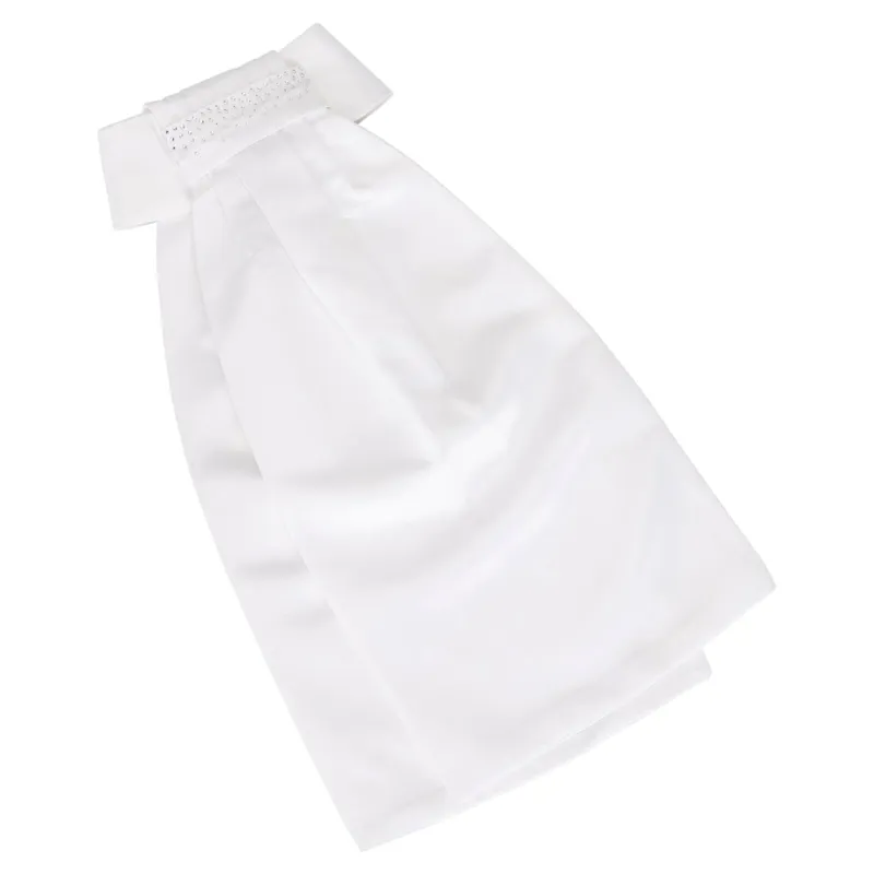 Aubrion Berrington Pre-Tied Show Stock Tie - White