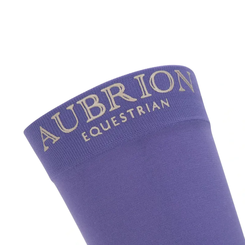 Aubrion Equestrian Child Tall Riding Socks - Heather-3