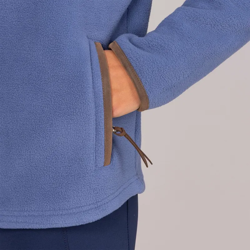 Aubrion Core Ladies Half Zip Fleece - Blue-3