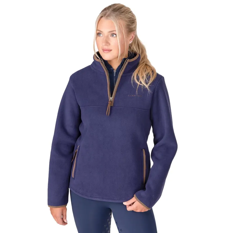 Aubrion Core Womens Half Zip Fleece - Navy-2