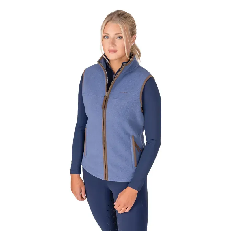 Aubrion Core Women's Fleece Vest - Blue-3