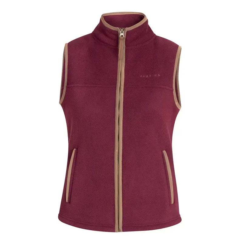 Aubrion Core Womens Fleece Vest - Maroon-3